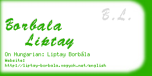borbala liptay business card