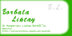 borbala liptay business card